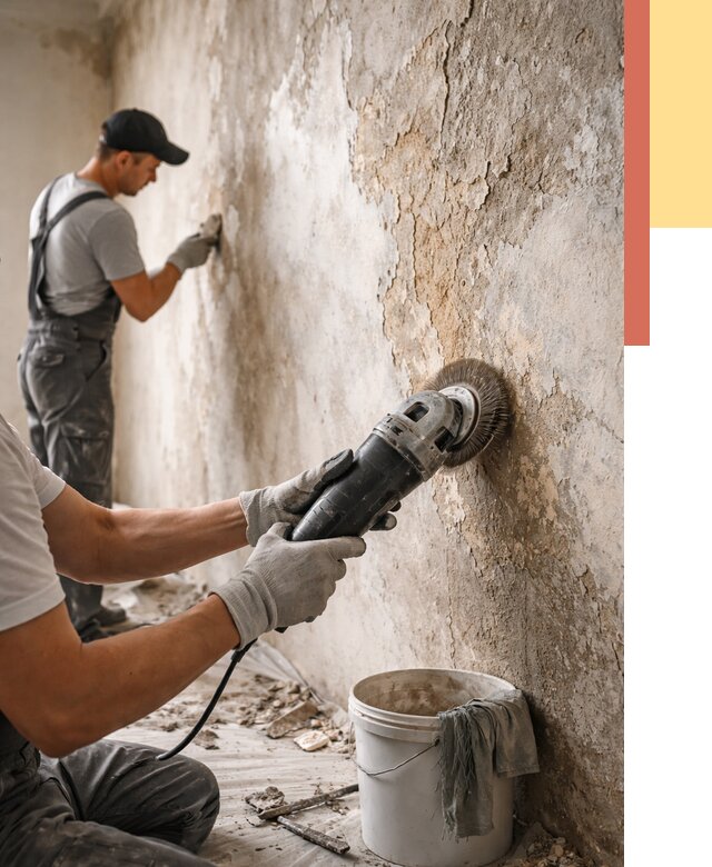 Снятие и удаление краски со стен в Урае от 2188 руб. — ОТДЕЛОЧНИК-Урй