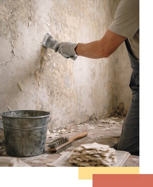 Удаление старой краски со стен в Урае качественно и быстро