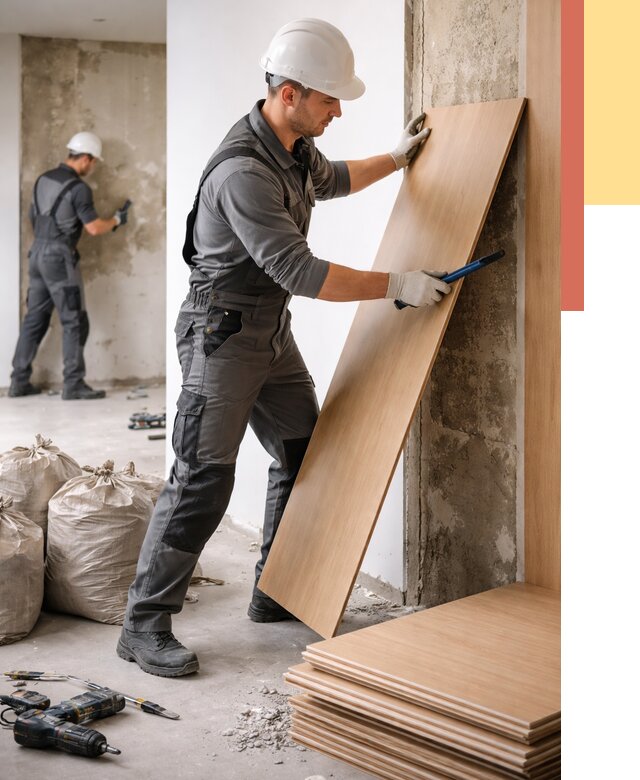 Демонтаж стеновых панелей в Урае от 3647 руб. за м² быстро и недорого | ОТДЕЛОЧНИК-Урй