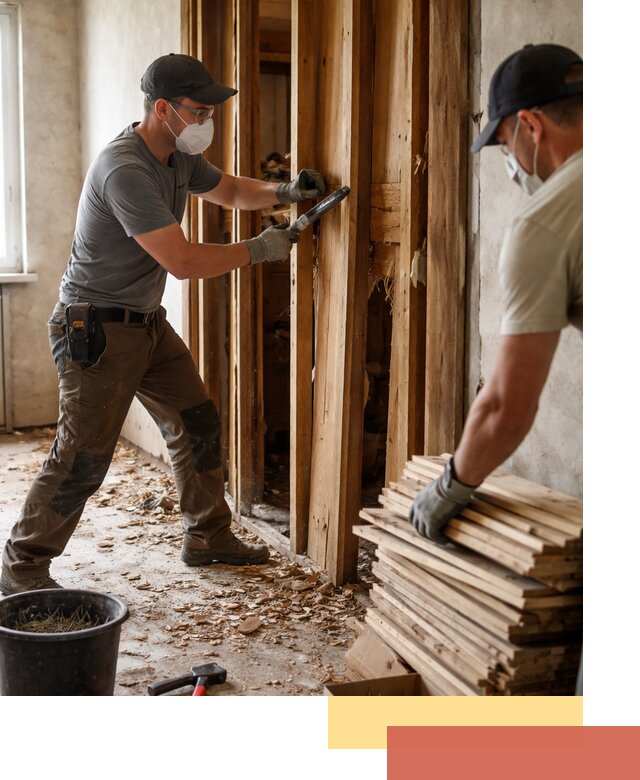 Демонтаж деревянных перегородок в Урае быстро и аккуратно