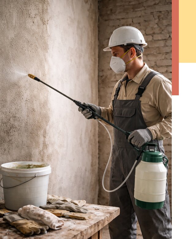 Антисептическая обработка стен в Урае от 1251 руб. — быстро и недорого | ОТДЕЛОЧНИК-Урй