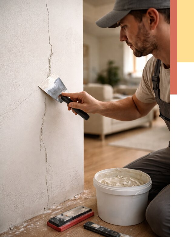 Заделка трещин и сколов в Урае от 2553 руб. — быстро и недорого | ОТДЕЛОЧНИК-Урй