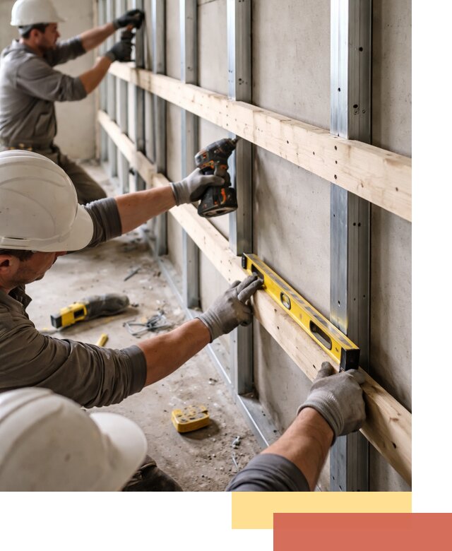 Устройство обрешетки под панели в Урае