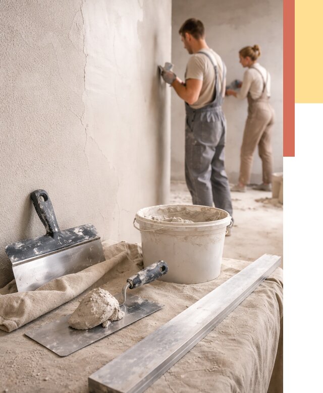 Штукатурка стен гипсовая в Урае от 4689 руб/м2 — быстро и недорого | ОТДЕЛОЧНИК-Урй