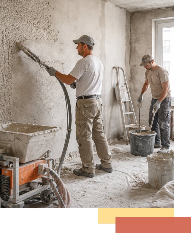 Машинная штукатурка стен в Урае — быстро и качественно