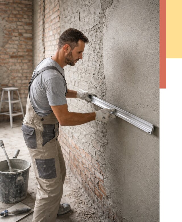 Штукатурка кирпичных стен в Урае от 4689 руб/м2 — быстро и недорого | ОТДЕЛОЧНИК-Урй