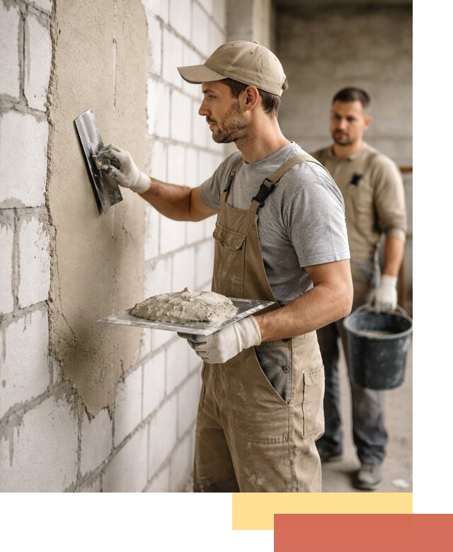 Штукатурка стен из газобетона в Урае под ключ