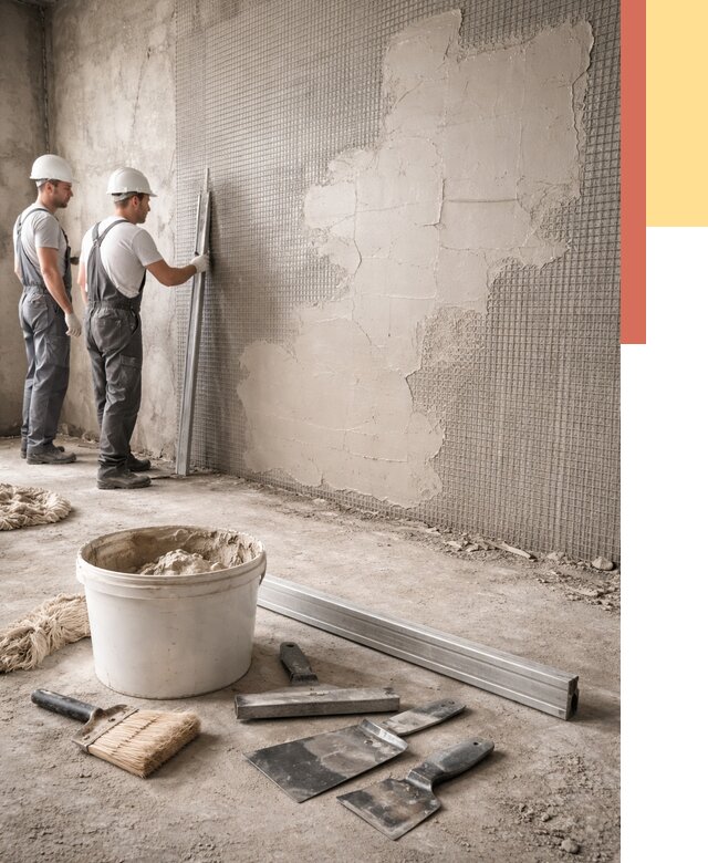 Штукатурка стен по сетке в Урае от 5732 руб./м2 — быстро и недорого | ОТДЕЛОЧНИК-Урй