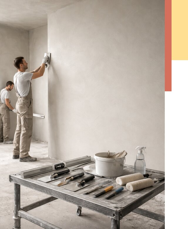 Штукатурка стен под покраску в Урае от 4689 руб./м² — качественно и недорого | ОТДЕЛОЧНИК-Урй