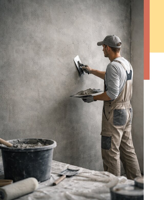 Декоративная штукатурка под бетон в Урае от 2605 руб./м² — нанесение под ключ | ОТДЕЛОЧНИК-Урй