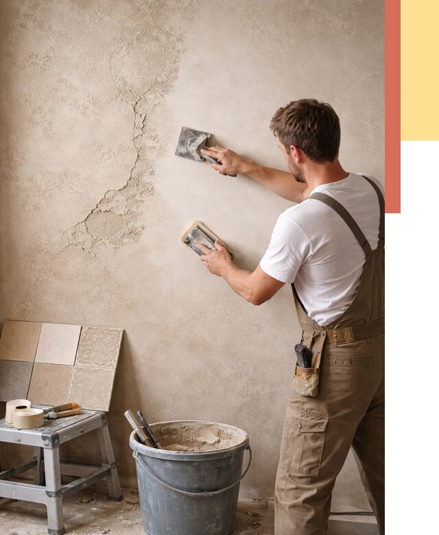 Ремонт декоративной штукатурки в Урае от 4689 руб. под ключ | ОТДЕЛОЧНИК-Урй