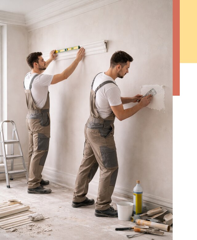 Монтаж лепнины на стены в Урае от 4689 руб. — недорого, быстро | ОТДЕЛОЧНИК-Урй