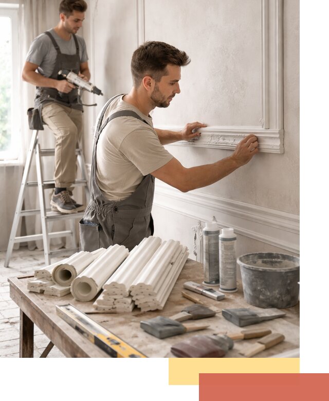 Монтаж лепнины на стены в Урае профессионально и качественно