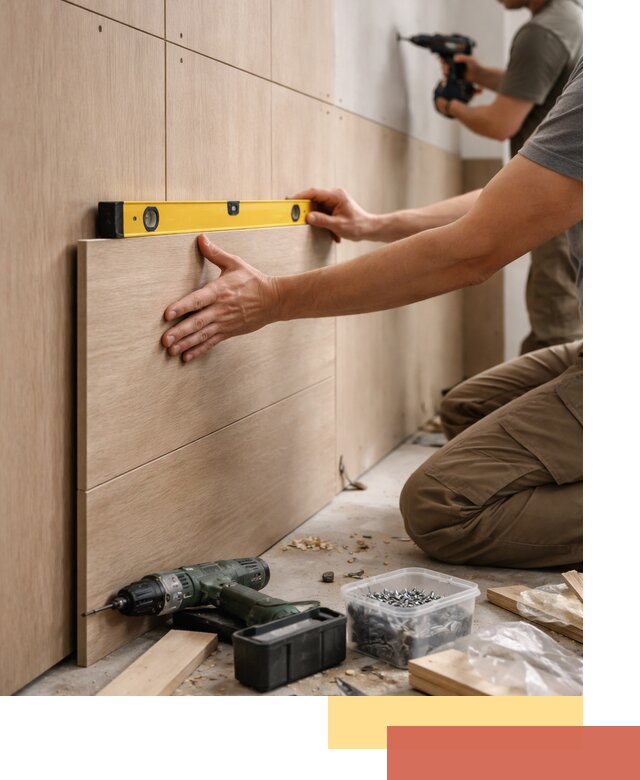 Профессиональный монтаж МДФ панелей на стены в Урае