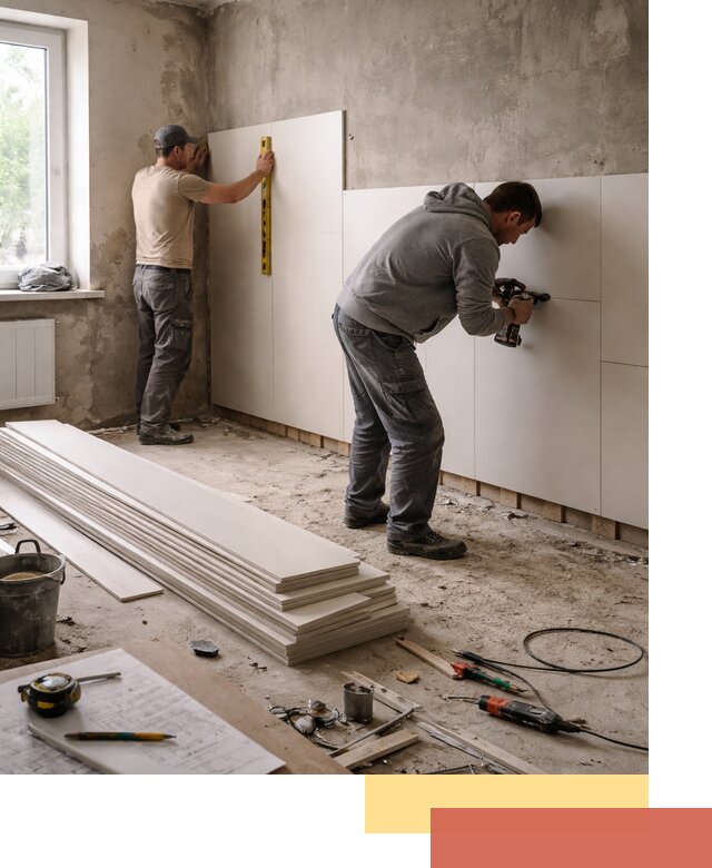 Монтаж ПВХ панелей на стены в Урае качественно и быстро