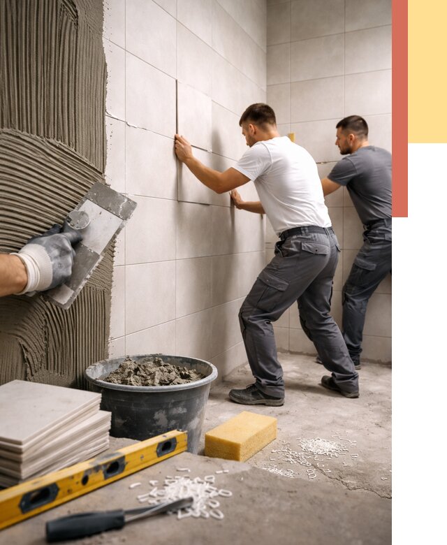 Укладка плитки на стены в Урае от 886 руб. — качественно и недорого | ОТДЕЛОЧНИК-Урй