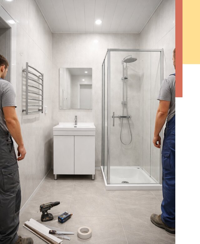 Отделка ванной комнаты панелями ПВХ в Урае от 4689 руб. за м2 | ОТДЕЛОЧНИК-Урй