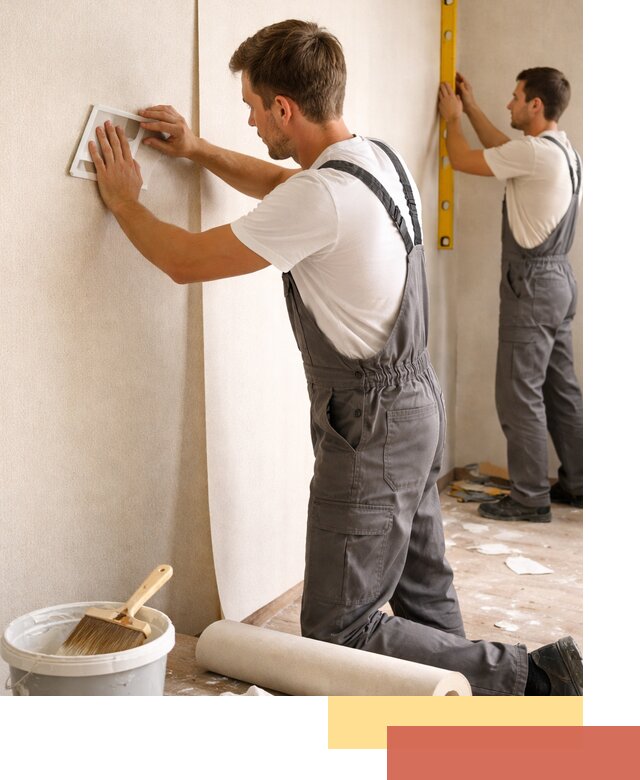 Поклейка бумажных обоев в Урае качественно и недорого