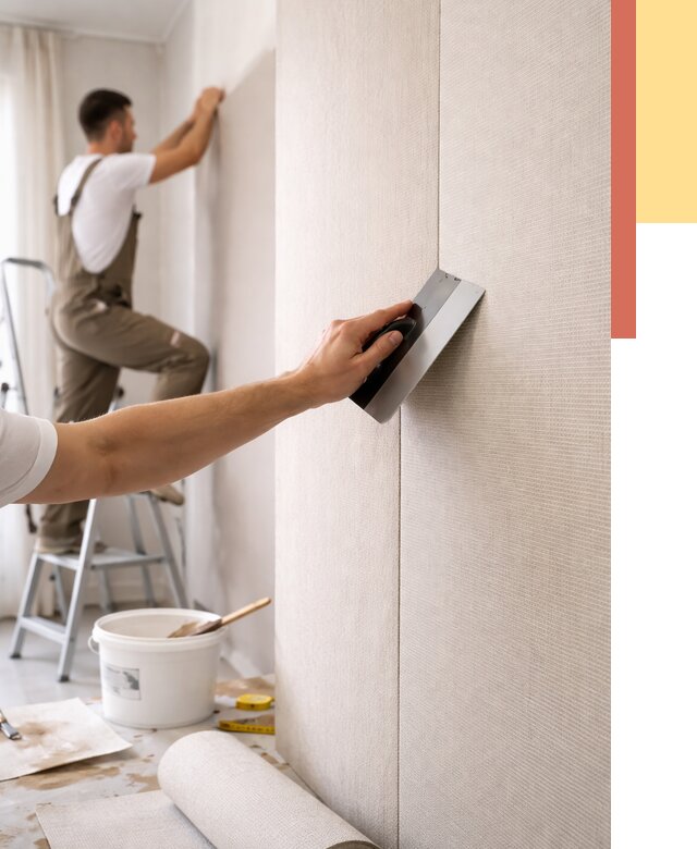 Поклейка текстильных обоев в Урае от 4689 руб. под ключ | ОТДЕЛОЧНИК-Урй