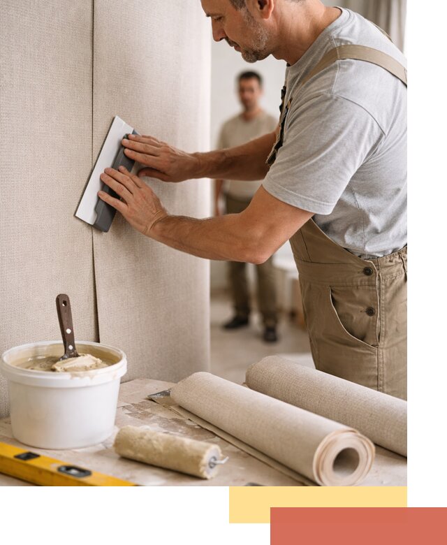 Поклейка текстильных обоев в Урае профессионально и аккуратно