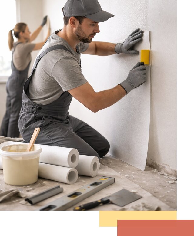 Поклейка стеклообоев профессионально в Урае