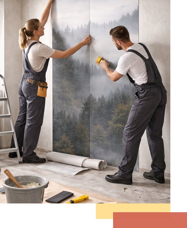 Поклейка фотообоев профессионально в Урае под ключ