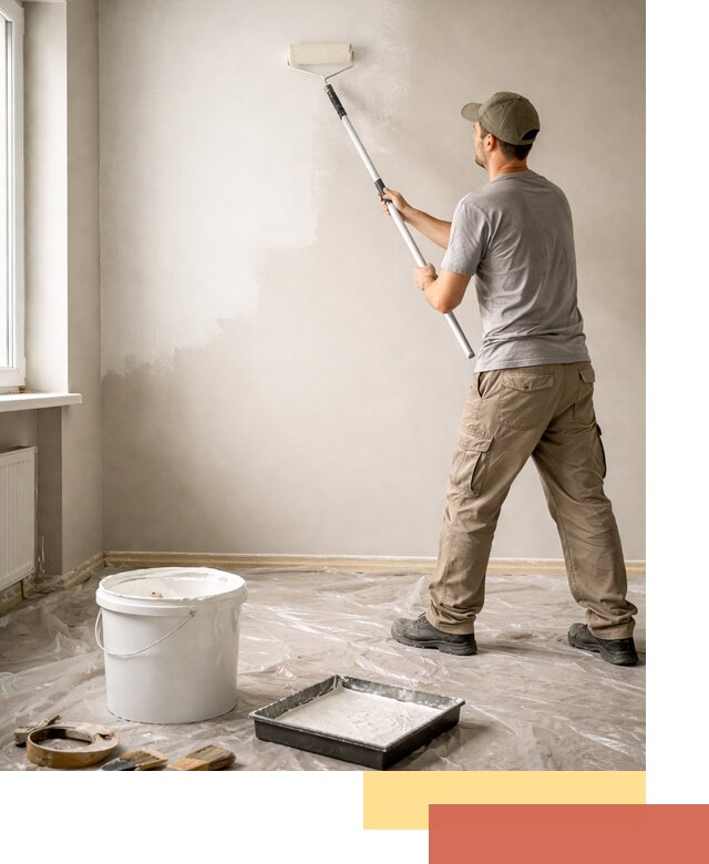 Покраска стен латексной краской в Урае качественно и быстро