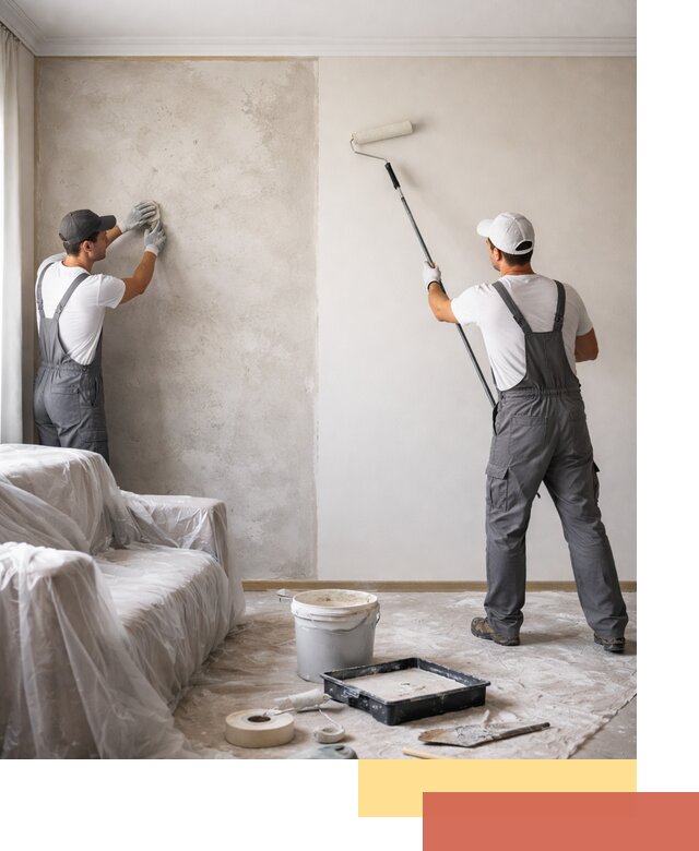 Покраска стен антивандальной краской в Урае