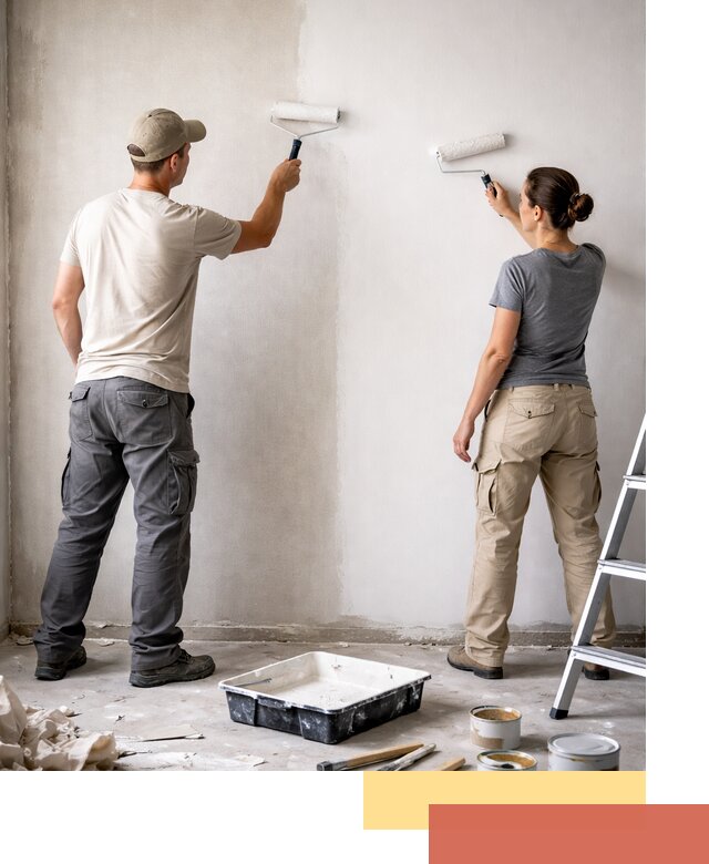 Окраска стен по стеклохолсту в Урае качественно и долговечно