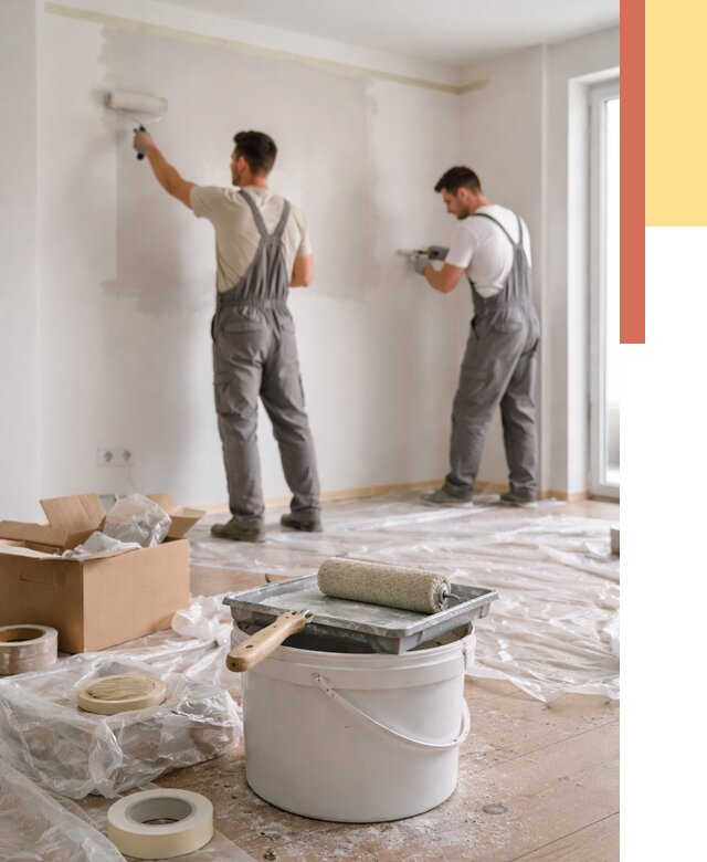 Покраска стен в квартире в Урае от 2605 руб/м2 — быстро и недорого | ОТДЕЛОЧНИК-Урй