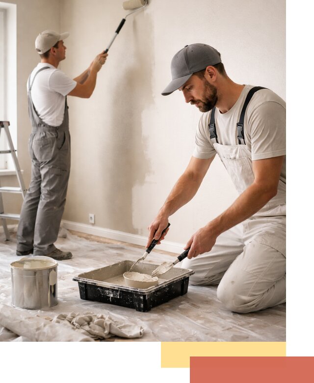 Покраска стен в квартире в Урае — профессионально и аккуратно