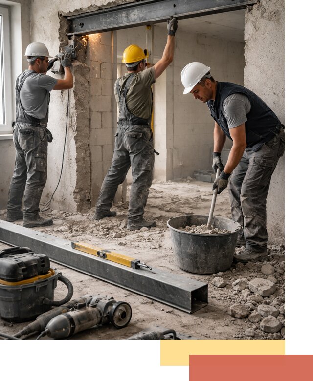 Создание проемов в стенах и несущих конструкциях в Урае