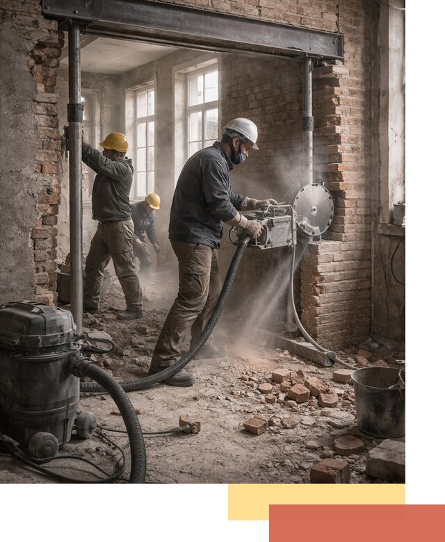 Прорезка проема в стене под дверной или оконный проем в Урае