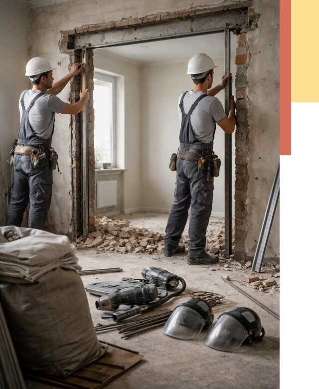 Расширение дверного проема в Урае от 13026 руб. под ключ | ОТДЕЛОЧНИК-Урй