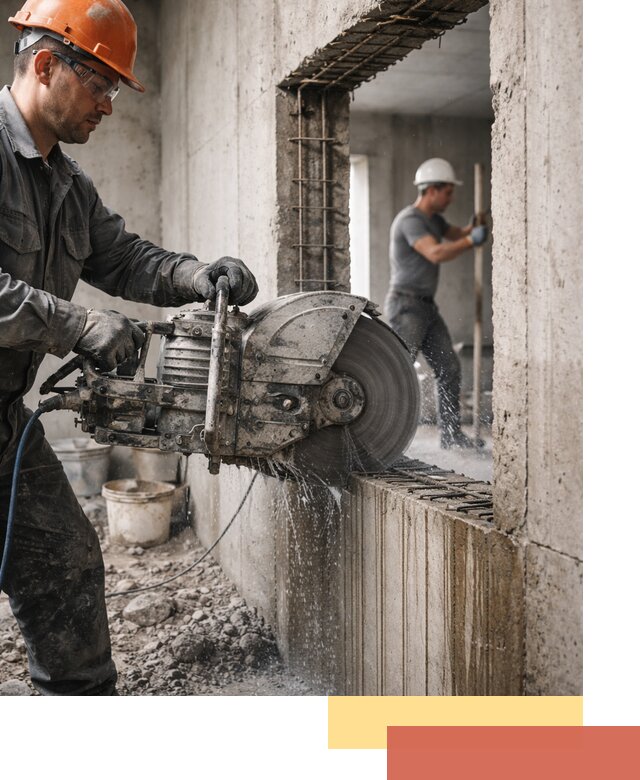 Алмазная резка проемов в Урае быстро и точно