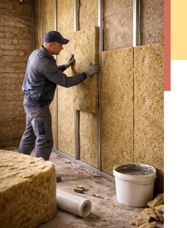 Утепление стен минватой в Урае от 1407 руб./м2 — недорого и быстро | ОТДЕЛОЧНИК-Урй