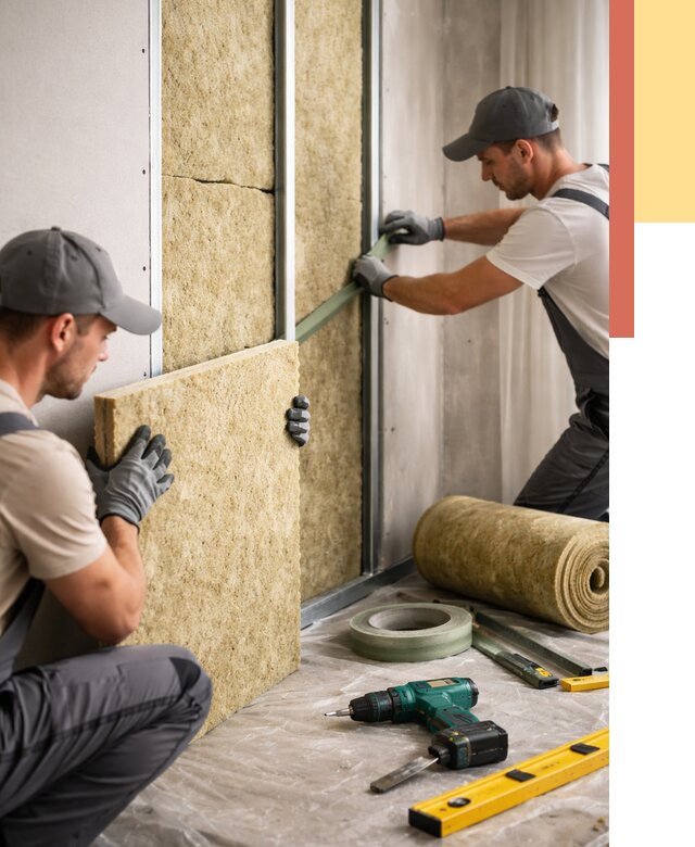 Шумоизоляция стен в Урае под ключ от 1928 руб. | ОТДЕЛОЧНИК-Урй