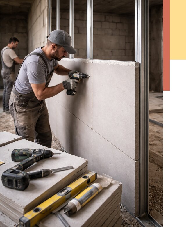 Кладка влагостойких перегородок ПГП в Урае от 1251 руб. под ключ | ОТДЕЛОЧНИК-Урй