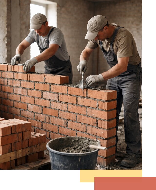 Кладка кирпичных перегородок под ключ в Урае