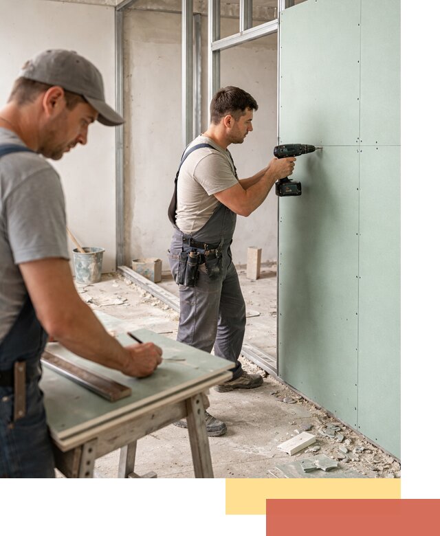 Перегородки из влагостойкого гипсокартона под ключ в Урае