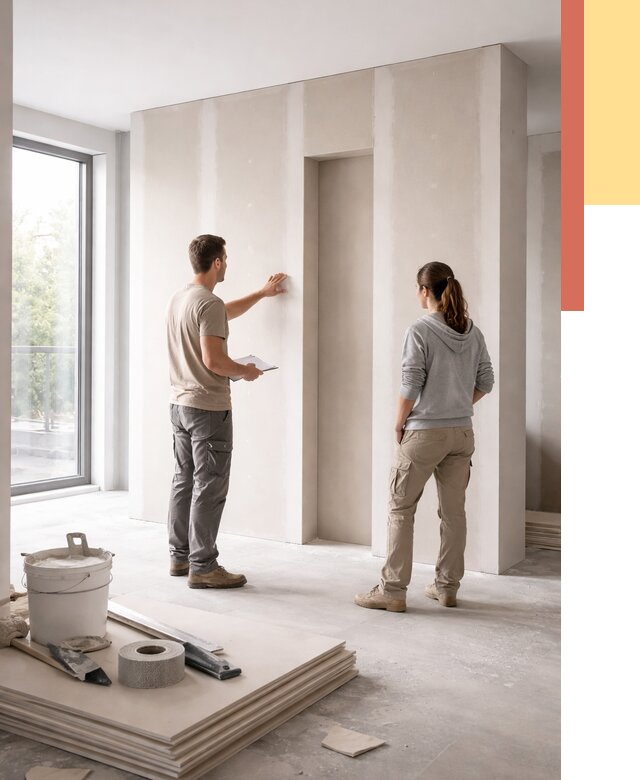 Зонирующая перегородка из гипсокартона в Урае от 2918 руб. под ключ | ОТДЕЛОЧНИК-Урй