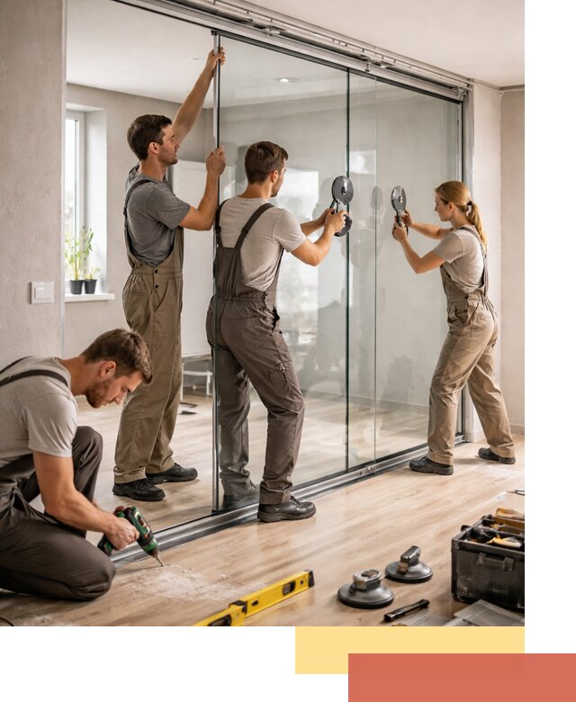 Изготовление стеклянных перегородок на заказ в Урае