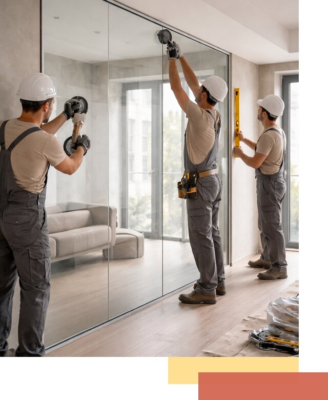 Перегородки из закаленного стекла в Урае для офисов и квартир