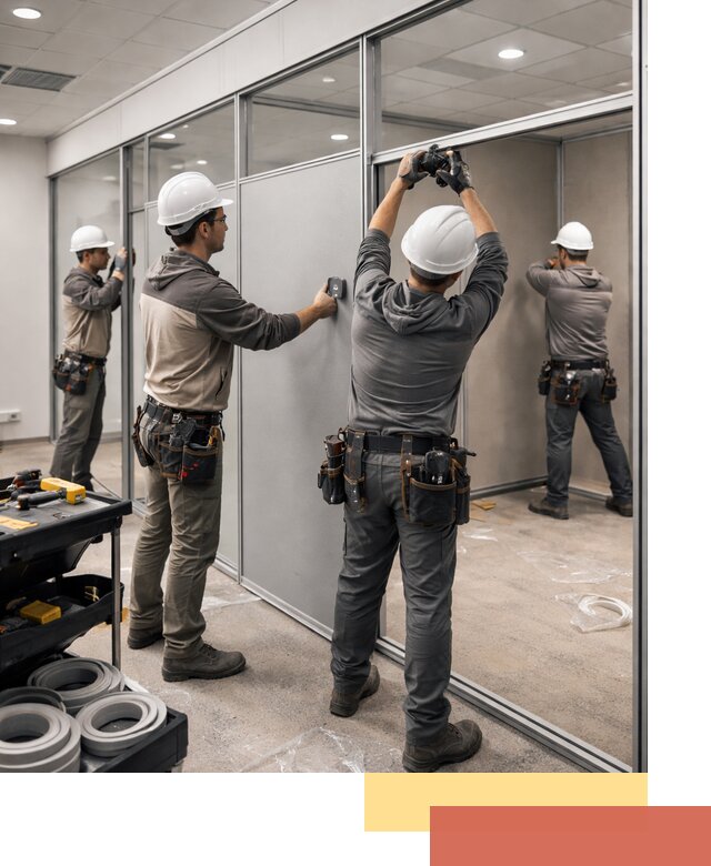 Мобильные офисные перегородки под ключ в Урае