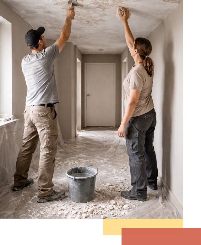 Удаление побелки с потолка в Урае — быстро и аккуратно