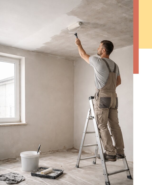 Грунтовка потолка в Урае от 2605 руб. — быстро и недорого | ОТДЕЛОЧНИК-Урй