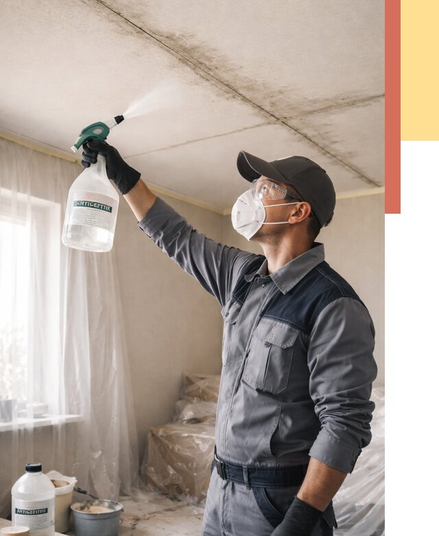 Антисептическая обработка потолка в Урае от 2605 руб. | ОТДЕЛОЧНИК-Урй