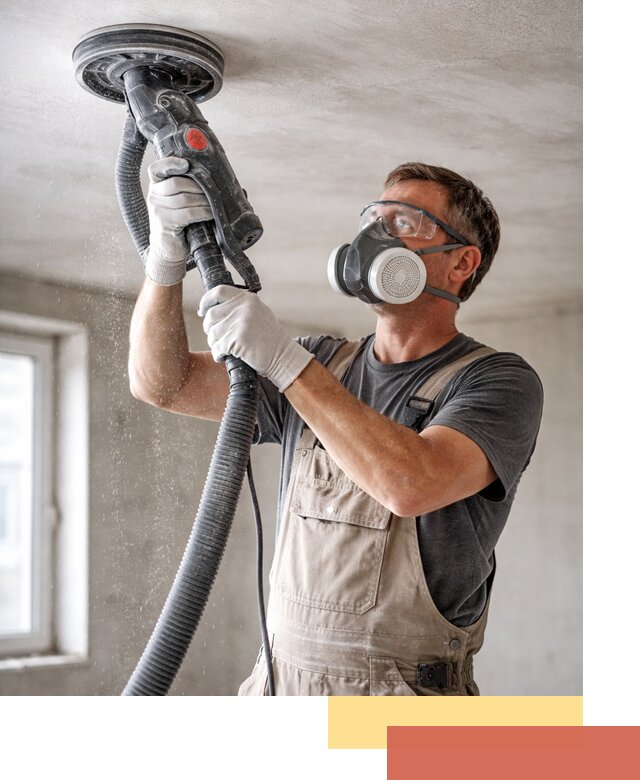 Шлифовка потолка в Урае — качественная подготовка под отделку