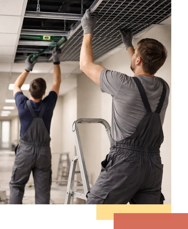 Монтаж потолка Грильято в Урае: установка под ключ качественно