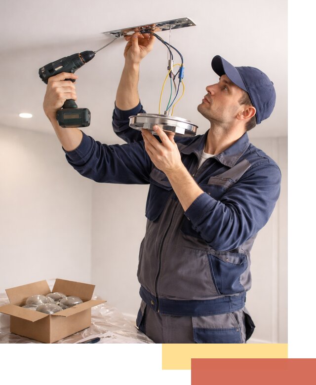 Установка люстры в натяжной потолок в Урае